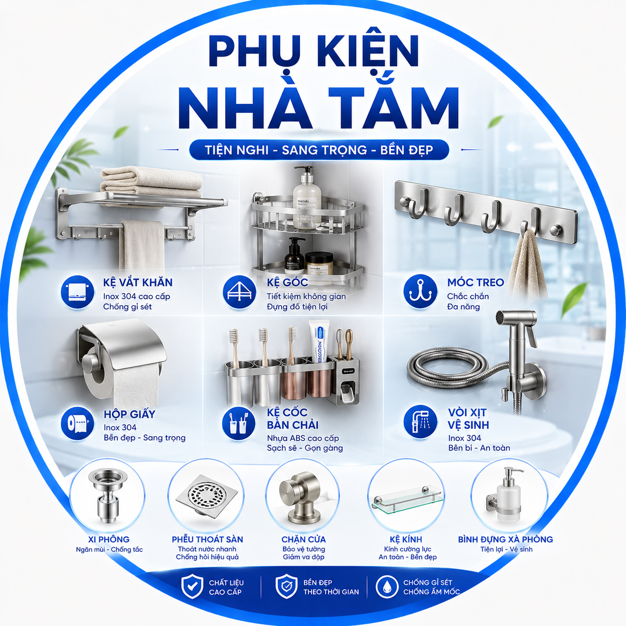 Phụ Kiện Nhà Tắm