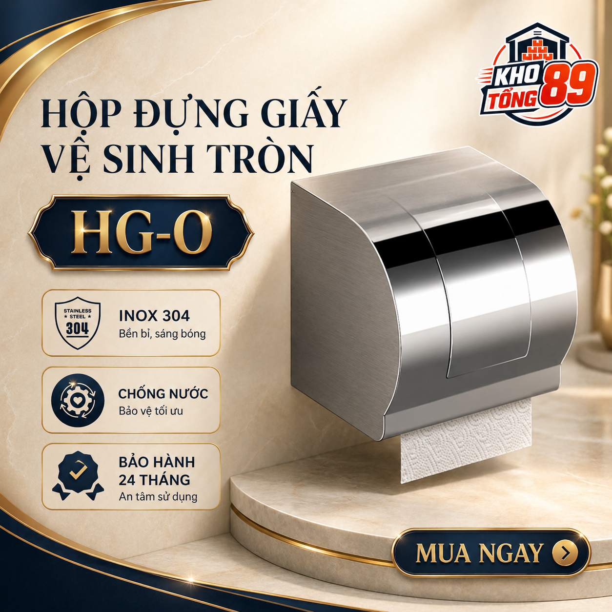 0d1ef371-6bfa-483a-9fc9-d39bbdc4e489 Hộp Đựng Giấy Vệ Sinh Tròn HG-0 Kho Tổng 89 Inox 304 Chống Nước