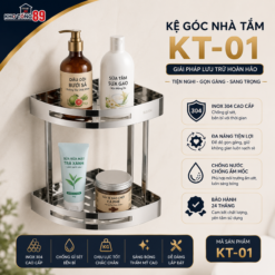 Kệ Góc Nhà Tắm KT-01 Kho Tổng 89 Inox 304 Chống Nước Chống Ẩm
