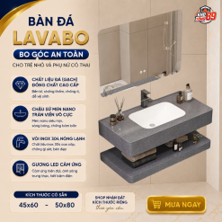 Bàn Đá Lavabo Bo Góc VT-11