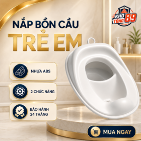 Nắp Bồn Cầu Trẻ Em ABS 2 Chức Năng Kho Tổng 89