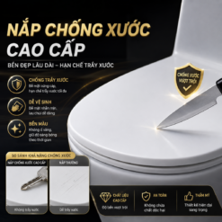 Bồn Cầu Liền Khối KT-819 Nắp Chống Xước Men Nano Cao Cấp Xả Xoáy 3L/6L Nắp Đóng Êm - Kho Tổng 89