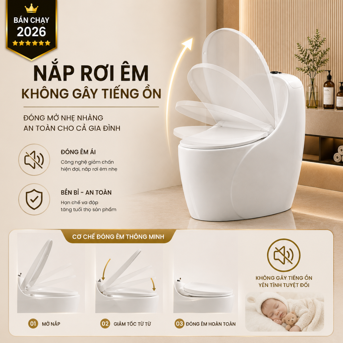 BON-CAU-TRUNG-852 (4) Bồn Cầu Trứng 852 Men Nano Cao Cấp Xả Kép 3L/6L Nắp Đóng Êm Tiết Kiệm Nước