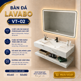 Bàn Đá Lavabo 2 Tầng VT-02