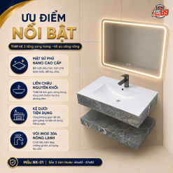 Bàn Đá Liền Chậu NK-01