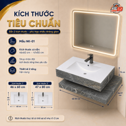 Bàn Đá Liền Chậu NK-01