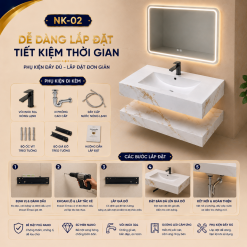 Bàn Đá Liền Chậu NK-02