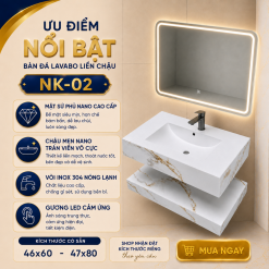 Bàn Đá Liền Chậu NK-02