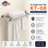 Giá Treo Khăn Nhà Tắm KT-08 Inox 304 Đa Năng Tiện Lợi